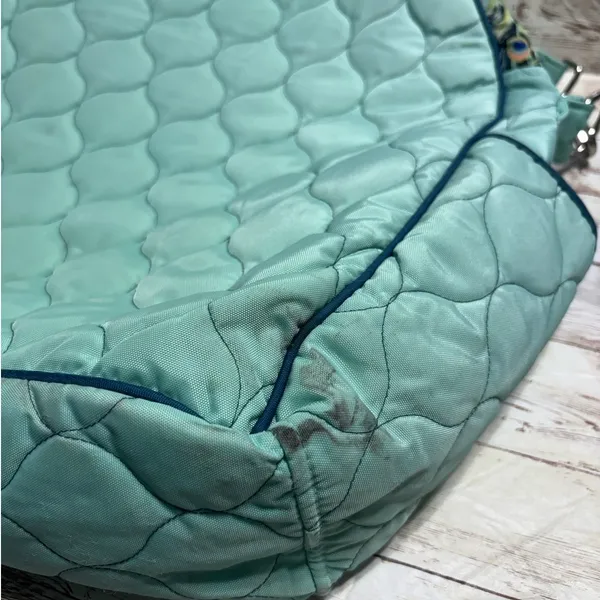 Cinda B. Tennis Tote Purely Peacock Quilted Crossbody Adjustable Sports - Image 6