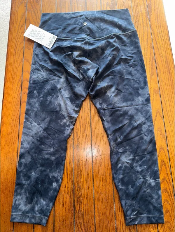 Lululemon Align High Rise 25” Diamond Dye Pitch Grey Graphite Grey Size 14 NWT - Image 2
