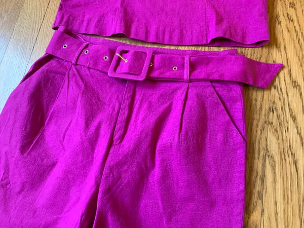 Two Piece Pants And Blouse Matching Set size M - Image 3