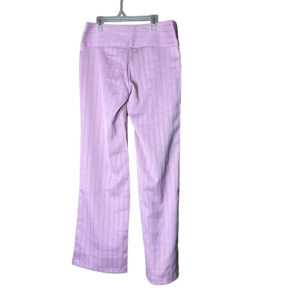 Vintage Y2K Vezucci Pink Low Rise‎ Wide Leg Career Pants Size 6 - Image 6