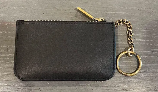Marc Jacobs Black Coin Card Key Pouch Wallet - Image 8
