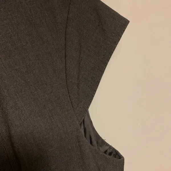 Women's Pencil Stretchy Full Buttoned Dress Gray Sz 8 - Image 4