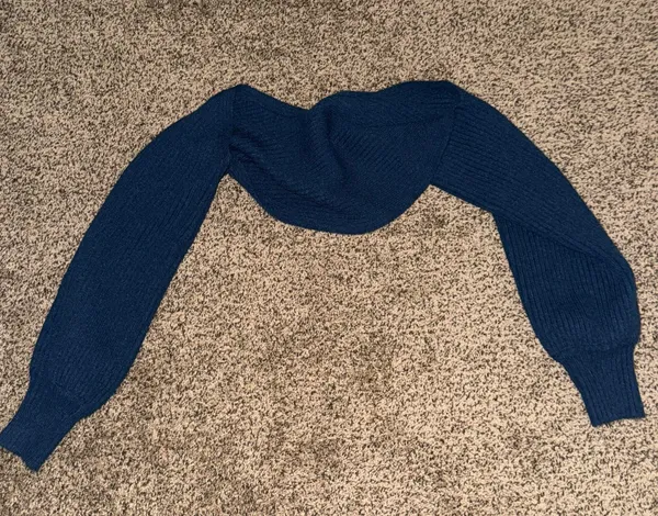 Sweater Dress Set Blue - Image 2