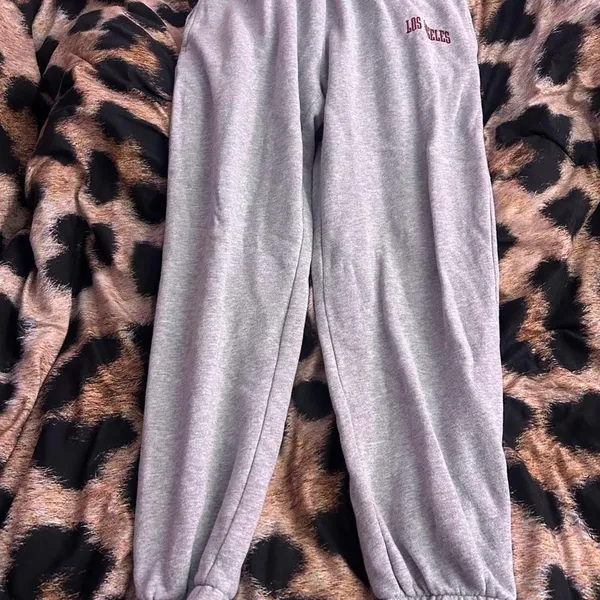 Brandy-melville Women's Grey Joggers-tracksuits - Image 4