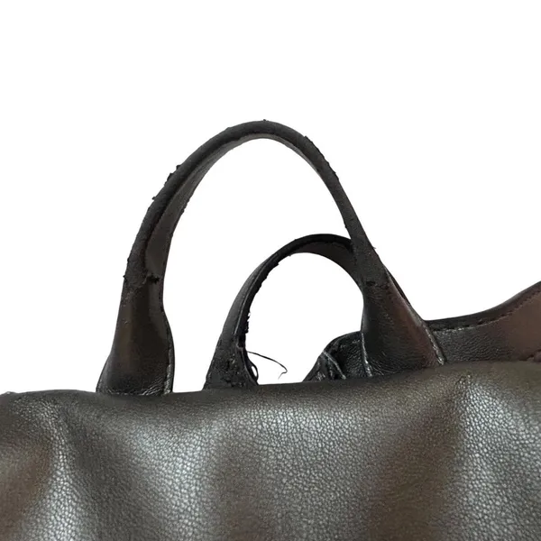 Vintage Gxn-metal Grey DKNY Tilly leather backpack with adjustable straps - Image 2