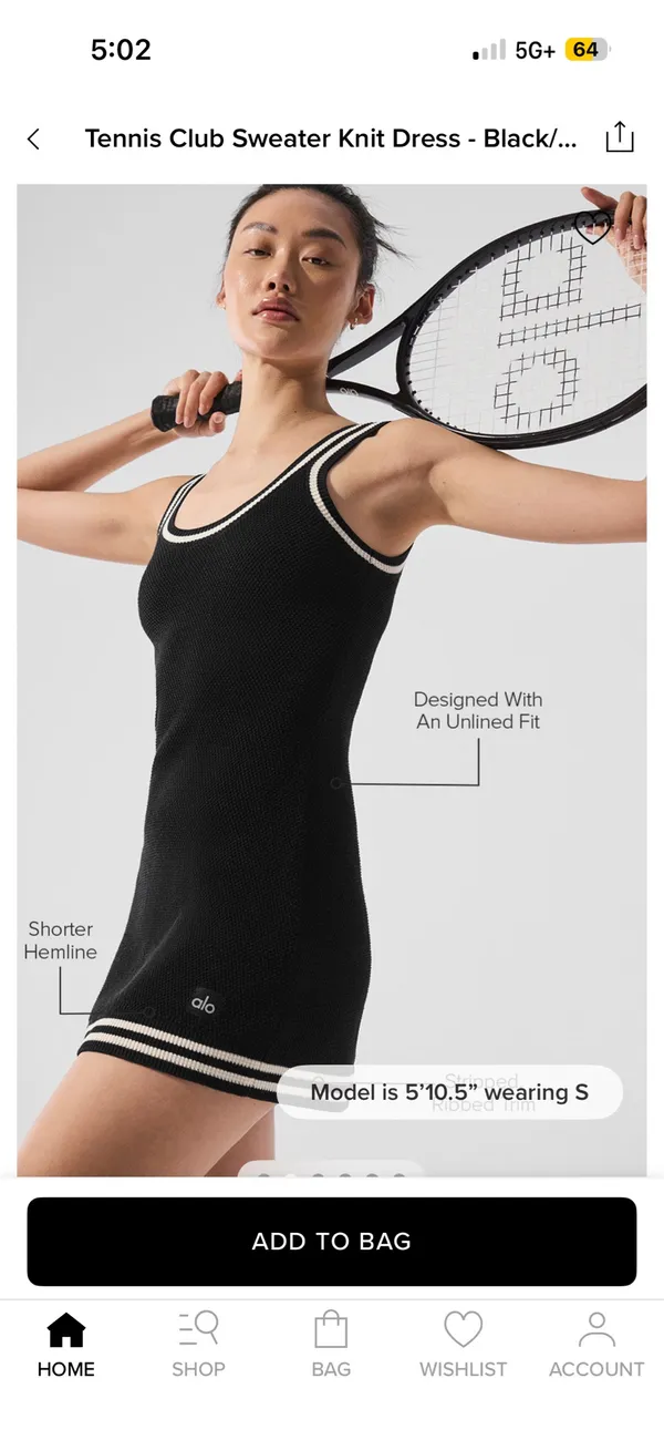 Alo Yoga Tennis Club Sweater Knit Dress - Image 2