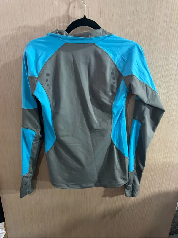 Women's Mountain Hardwear Lightweight AirShield Blue & Gray Active Jacket Small - Image 5