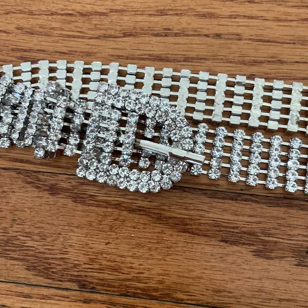 Rhinestone Belt Silver - Image 2