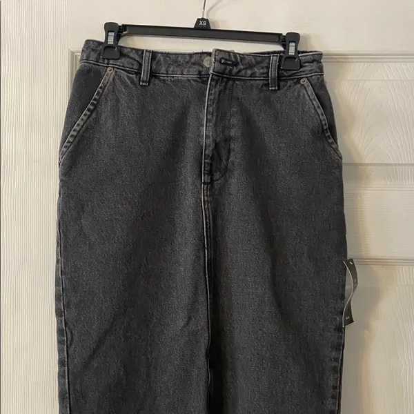 NA-KD Gray Denim Jeans Skirt Maxi length 38” waist 28” brand new two front pocke - Image 2