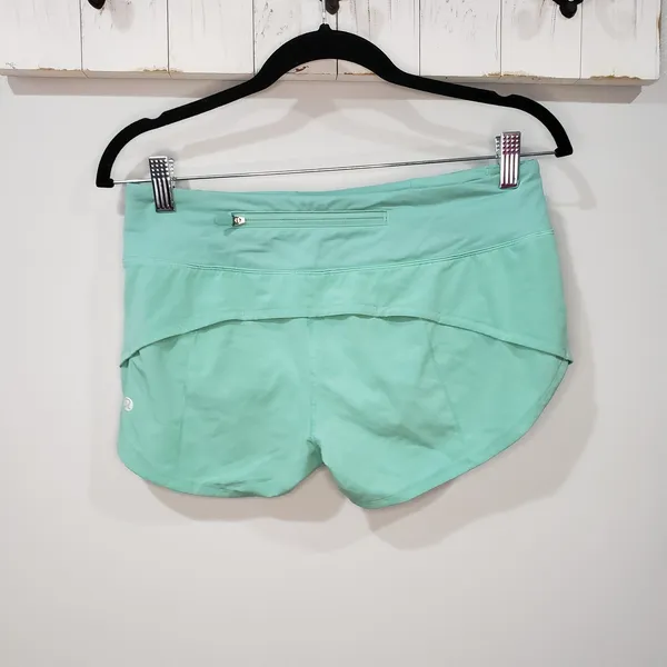 Lululemon Speed Up Short 2.5 Tonic Sea Blue Running Shorts Size 4 - Image 3