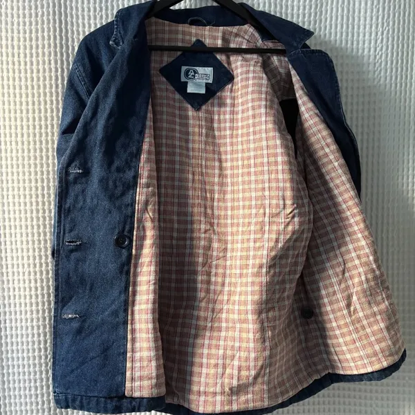 Arizona Jeans Vintage lined cotton denim chore barn work jacket women's L/XL - Image 3