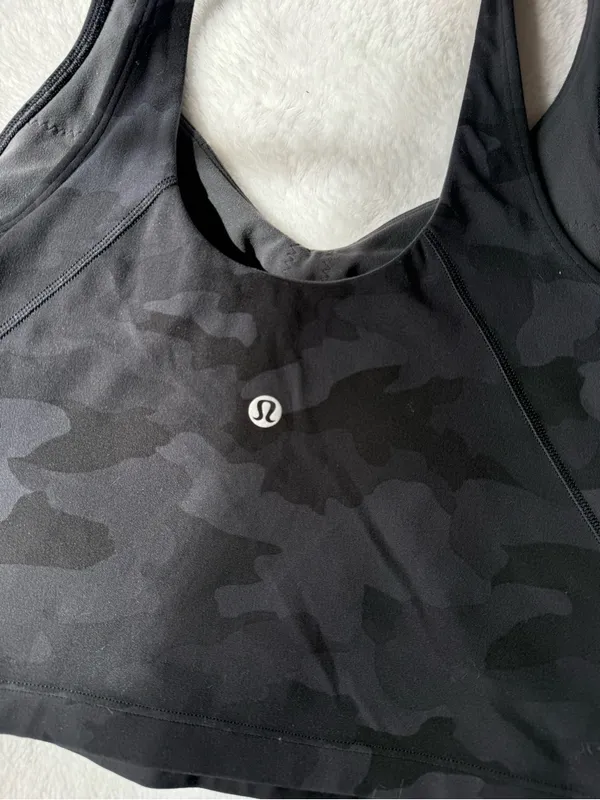 lululemon athletica Black Camo Longline Bralette - Image 5