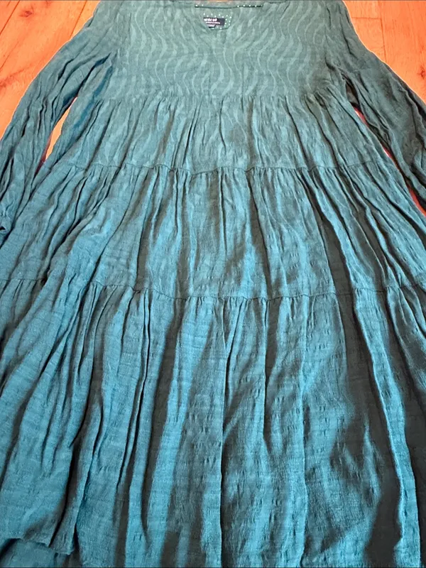 Maeve by Anthropologie Amber Tiered Tunic Dress Medium - C1-327 - Image 6