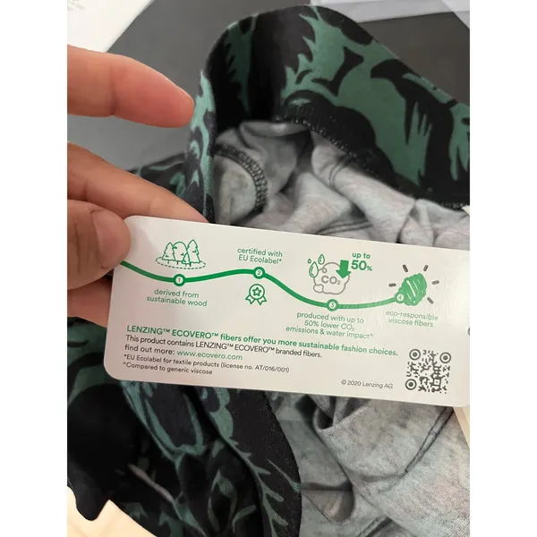 Boden Jersey‎ Mini Skirt Green Floral Print 8 Cottagecore Boho Dark Academia New - Image 6