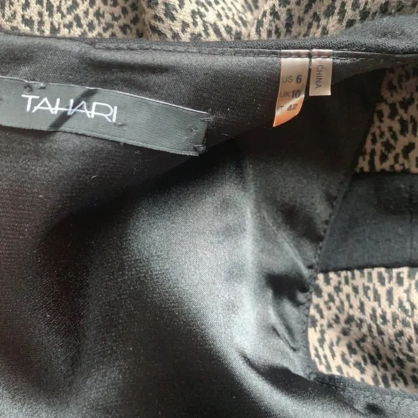 Tahari Sleeveless Leopard Sweater Dress - Image 10