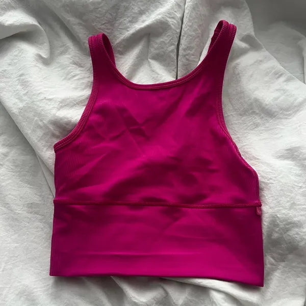 Lululemon Power Pivot Tank Rib Sonic Pink - Image 7