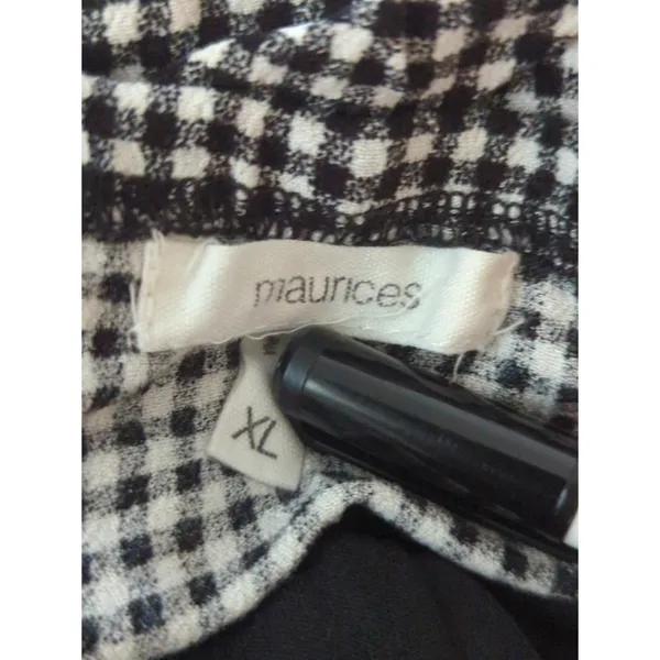 Maurices Black Gingham Tiered Top‎ Mini Dress Womens XL Cottage Core Prairie - Image 10