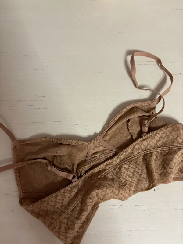 Nwot Logo Mesh Triangle Bralette - Xs - Image 5