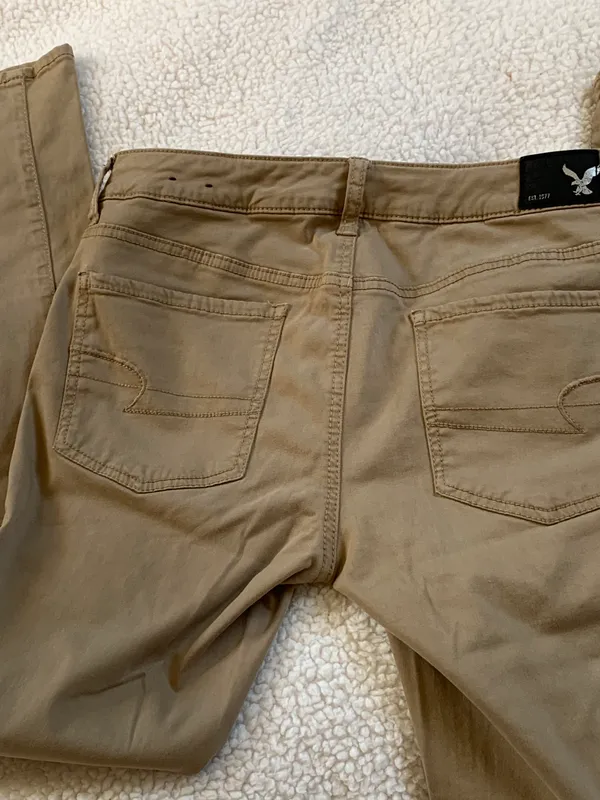 American Eagle Tan Super Stretch Jeans/jeggings - Image 8