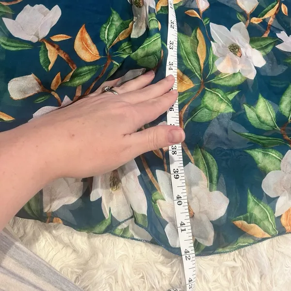 NWT Elena Baldi Italy Silk Viscose Floral Tropical Maxi Skirt Boho Chic Sz L - Image 12