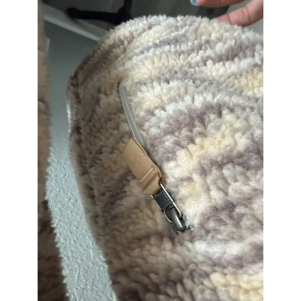 Patagonia Womens Retro Pile Full Zip Fleece Jacket Patterned Beige Size XS⁠ - Image 4