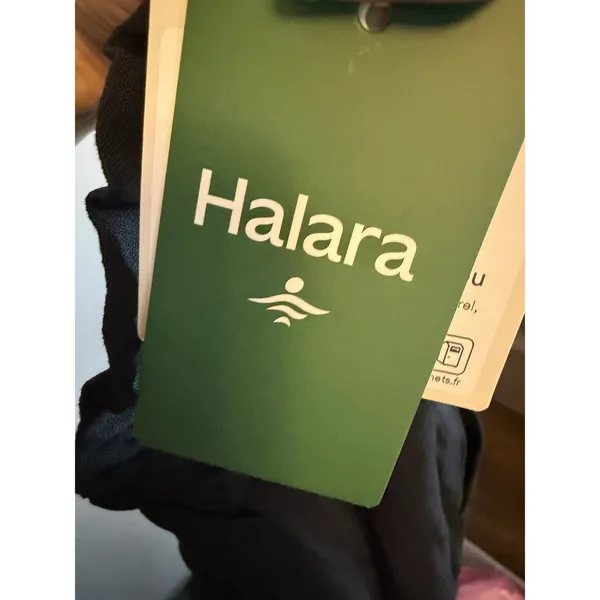 NWT Halara High Waisted Zipper Pocket Capri Linen Feel Pants in Black Size XL - Image 10