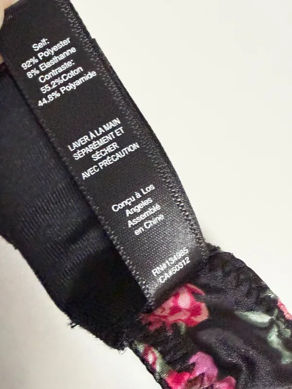 For Love & Lemons Black Floral Fairy Lace Cami Top Cottagecore Romantic Medium - Image 8
