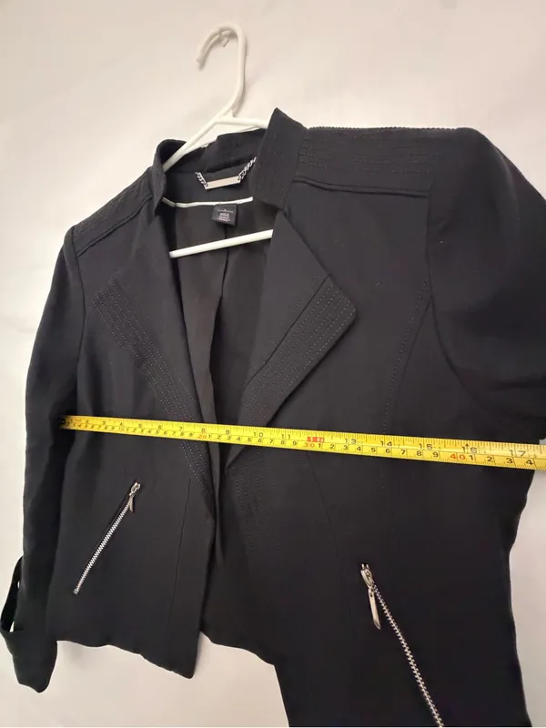 White House Black Market Women’s Black Blazer Size 8 Excellent Used(A829) - Image 7