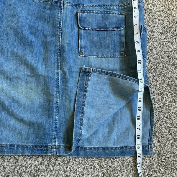 🦋 Old Navy Denim Jean Mini Skirt Casual Size 12 - Image 6