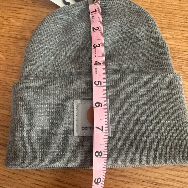 Carhartt NWT Knit Cuffed Beanie - Heather Gray A18 - Image 3