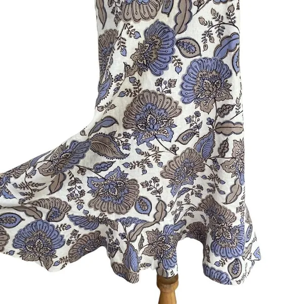 Tommy Hilfiger Neutral Floral Linen Sleeveless dress NWT 2 - Image 3