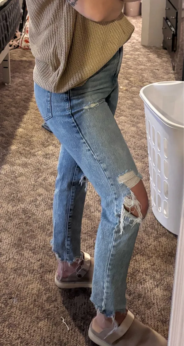 Garage Denim Jeans Mom Women’s Distressed - Image 2
