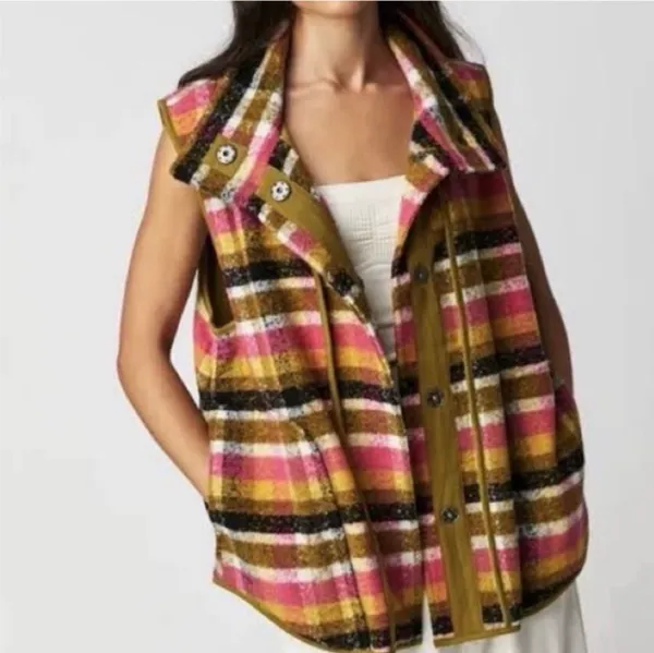 Free people plaid wool vest - Image 3
