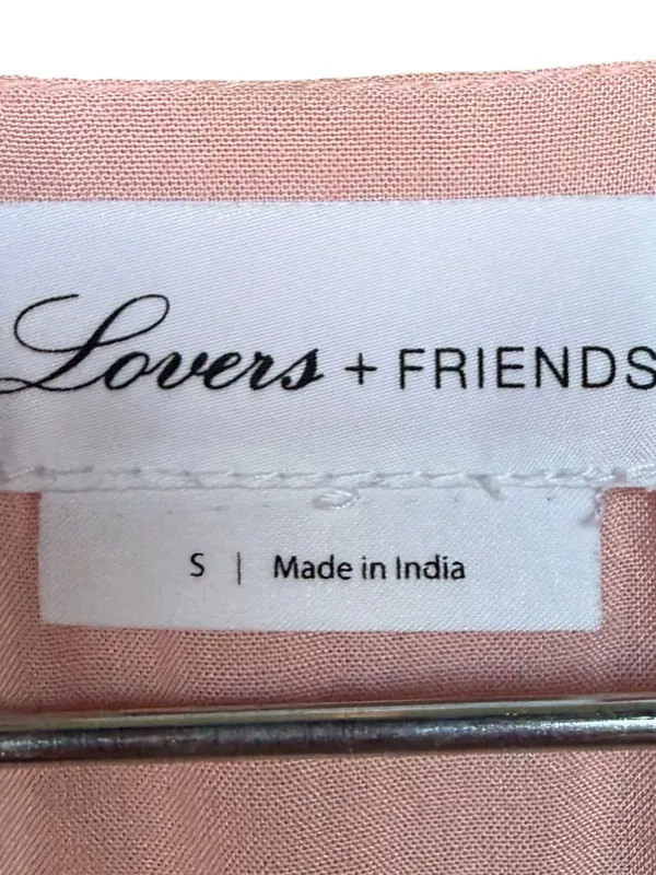 Lovers + Friends Arline Pink Metallic Mini Dress‎ Sz S - Image 9