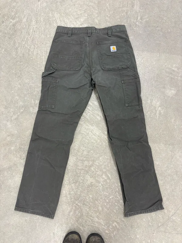 Carhartt green women’s work pants - Image 3