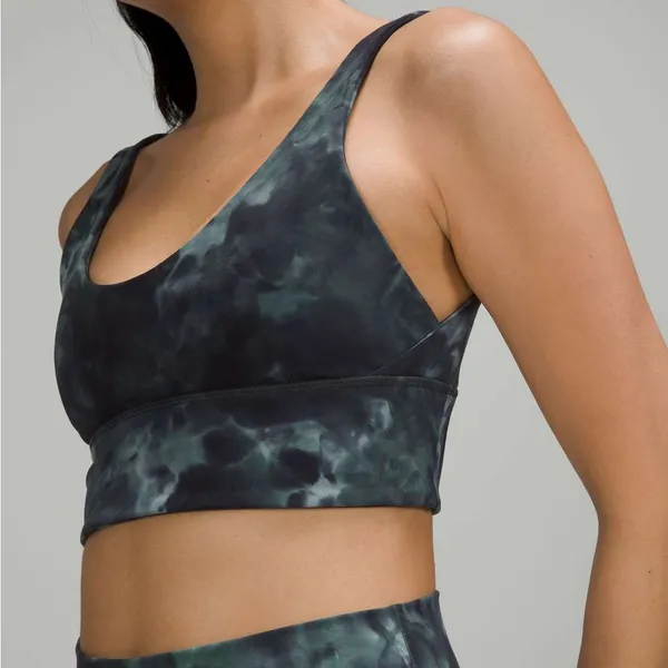 Lululemon Align Reversible Bra 10 Diamond Dye Silver Blue Tidewater Teal Grey - Image 7