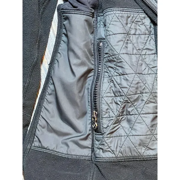 Lululemon‎ Fleecy Keen Quilted Fleece Hooded Jacket Black Womens Size 4 FLAW** - Image 13