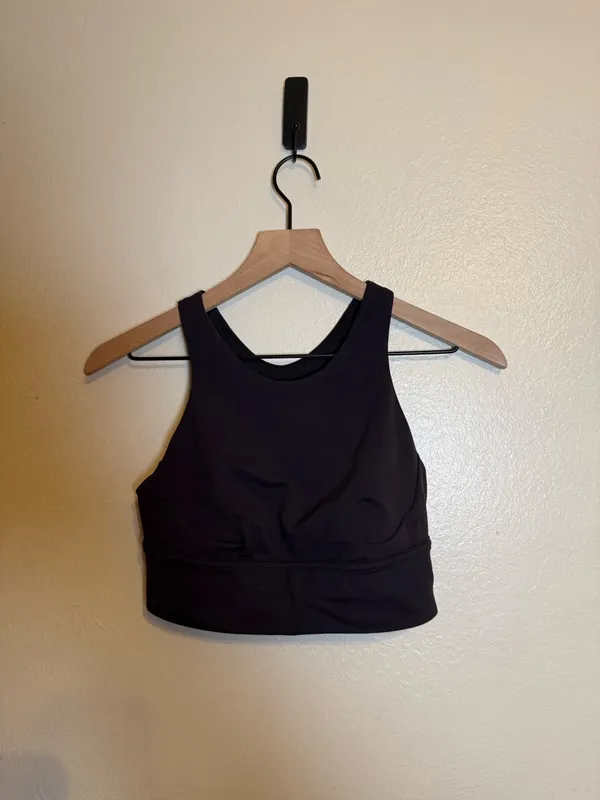 Lululemon Wunder Train Long-Line Bra *Medium Support, C/D Cups‎ Black - Image 2
