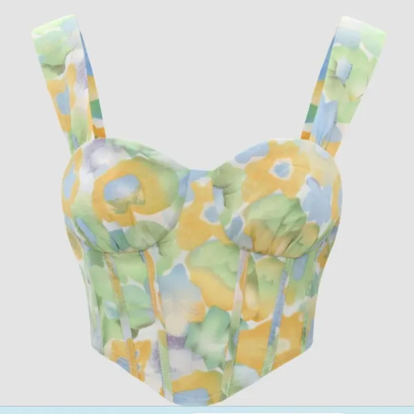 CIDER A Refreshing Summer Corset Crop Top Medium M - Image 5