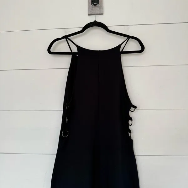 Free People Women’s Large Black Circle Ring Cutout Maxi Dress - Image 6