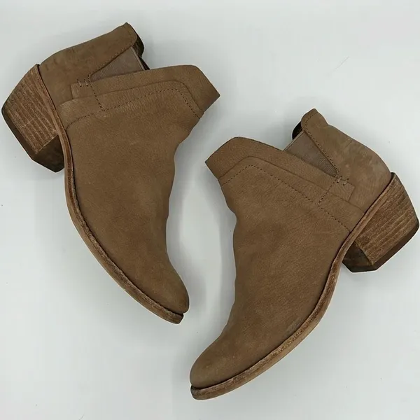 Dolce Vita Leather Ankle Booties Sz‎ 8 A21 Tan - Image 2