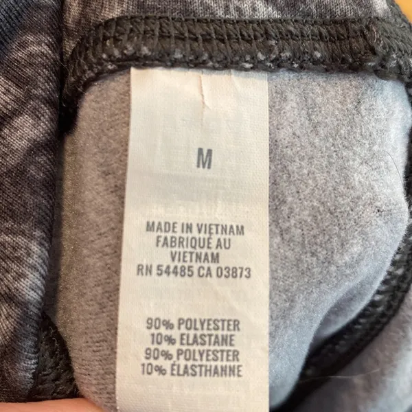 Aerie‎ Chill Play Move Patterned Leggings Printed Black and Gray Rope - Image 4
