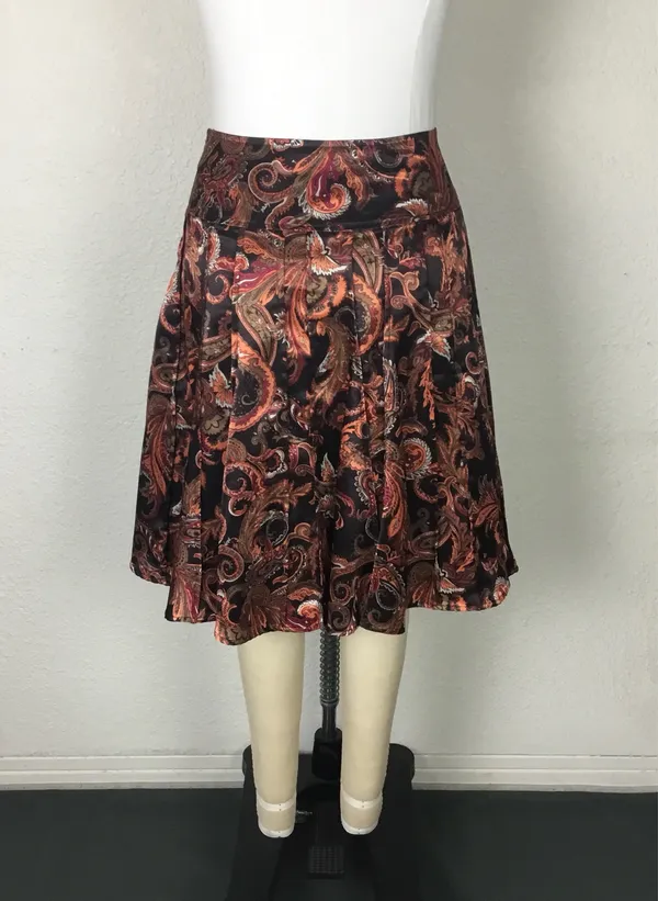 Worthington Women's Skirt Size 6 Flare Boho Cottage Women’s Skirt Size 6 Fit /Flare Floral Silky. - Image 11