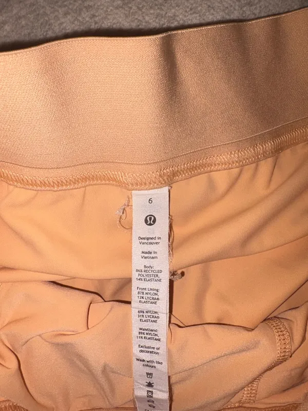 Lululemon tangerine skirt! Size 6 - Image 3