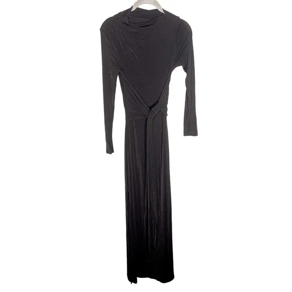 Free People x Significant Other Sabine Dress Size‎ 4 Black Jersey Mockneck - Image 5