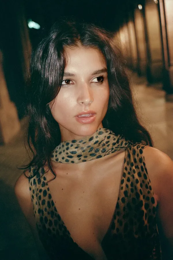 Zara Leopard Print Evening Gown with Scarf maxi dress - Image 10