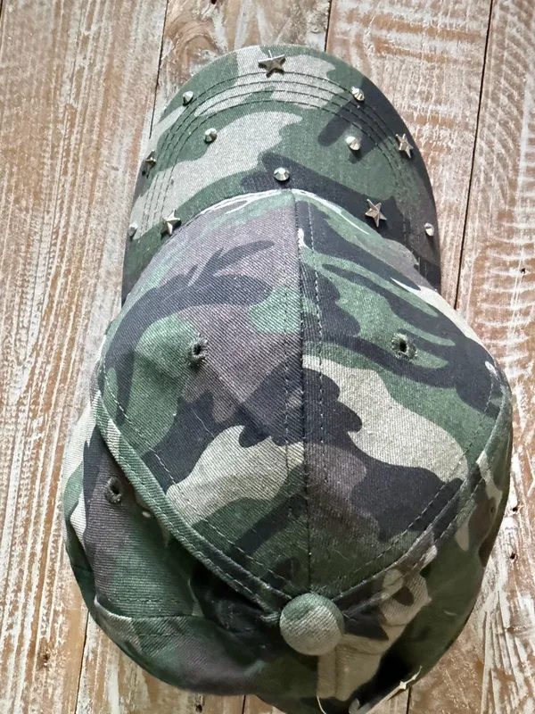 ⭐️Camo Studded Adjustable Baseball Cap ⭐️ 🆕 Green - Image 6