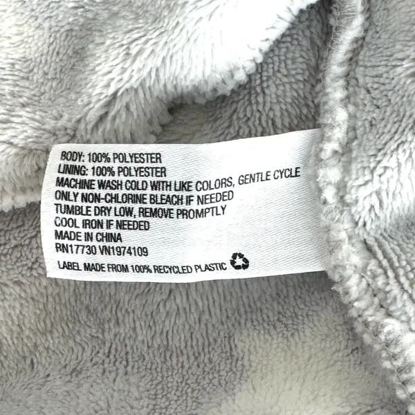 Women's Star Print Cozy Robe with belt Gray XS/S Target - Image 9