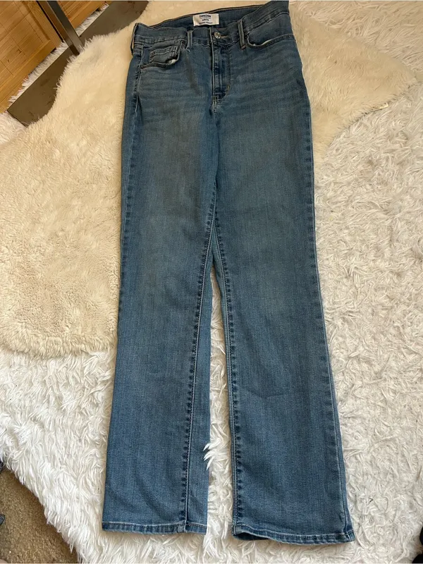 Denizen by Levi’s high rise straight leg stretchy denim jeans woman’s 4 SHORT - Image 2