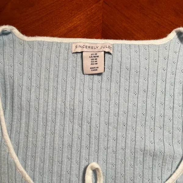 Sincerely Jules Light Blue Cardigan - Image 3